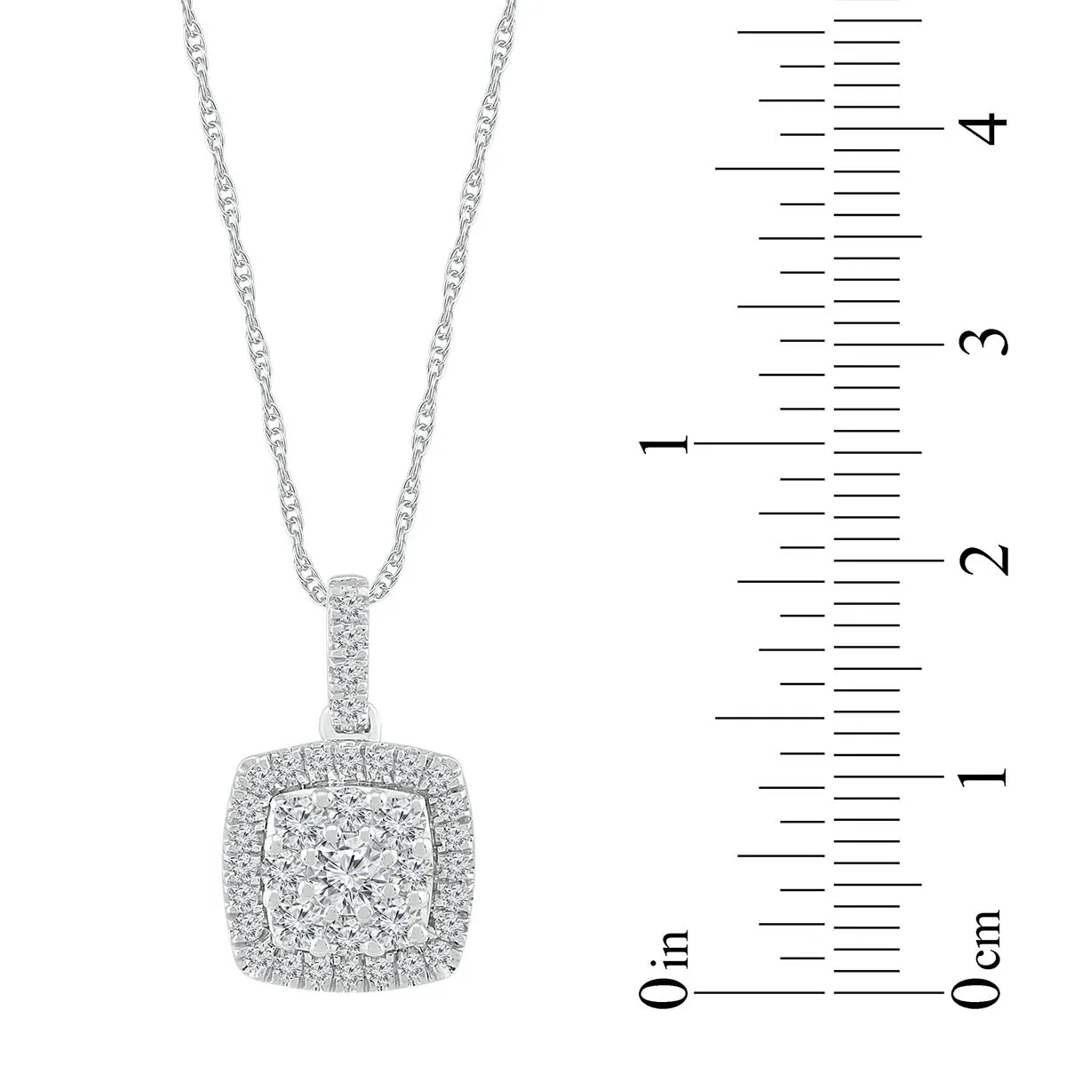 1/3 CTW Diamond Fashion 18-inch Pendant in 10KT White Gold