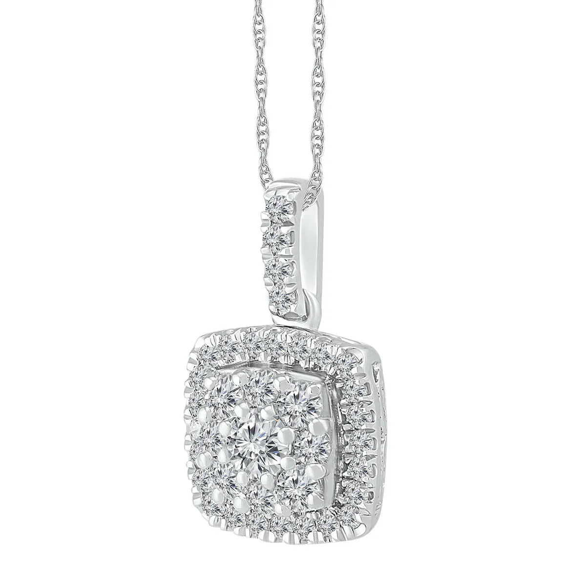 1/3 CTW Diamond Fashion 18-inch Pendant in 10KT White Gold