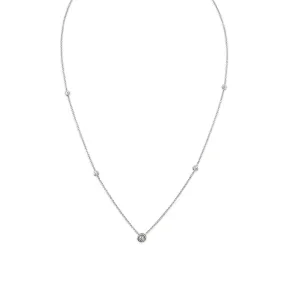 1/5 CTW Diamond Fashion Station 18-inch Necklace in 10KT White Gold