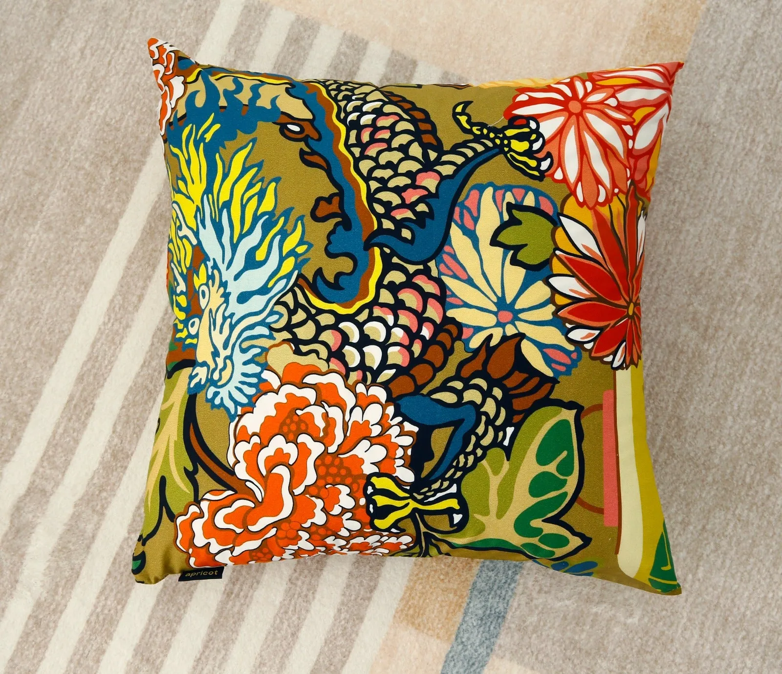 3 PCs Digital Printed Cotton Cushions-Multi Colors