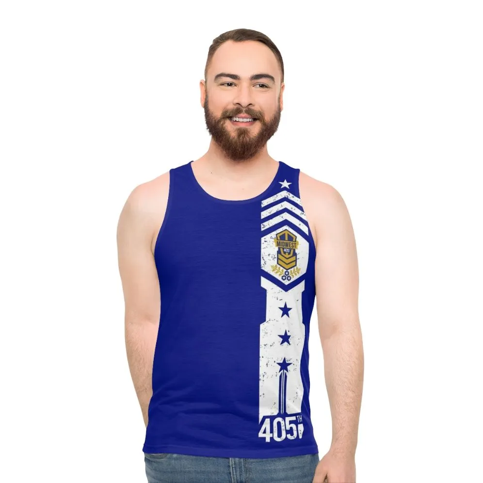 405th Midwest Regiment Unisex Halo Spartan Tank Top