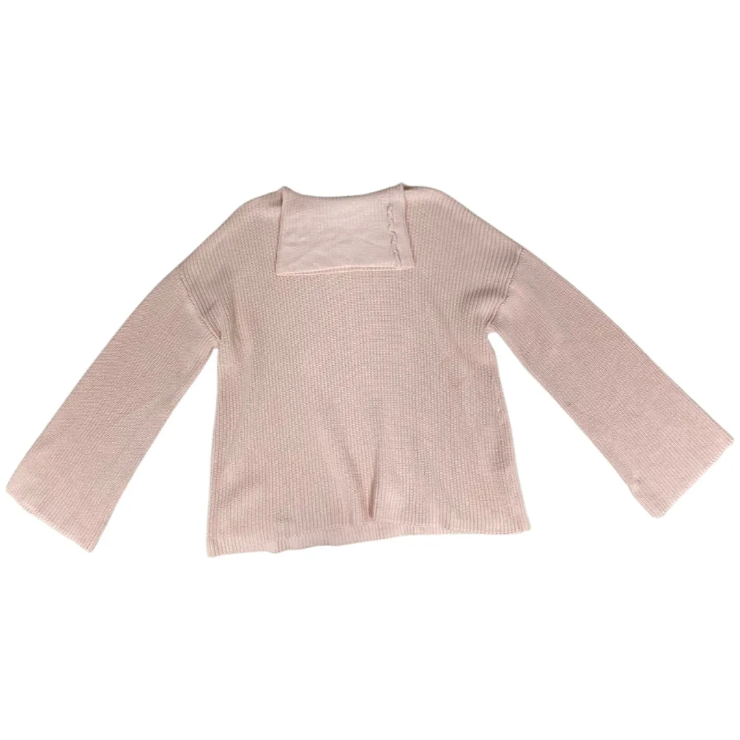 525 AMERICA PALE PINK VIDA WIDE CUFF SLOUCHY TURTLENECK SWEATER SIZE MEDIUM