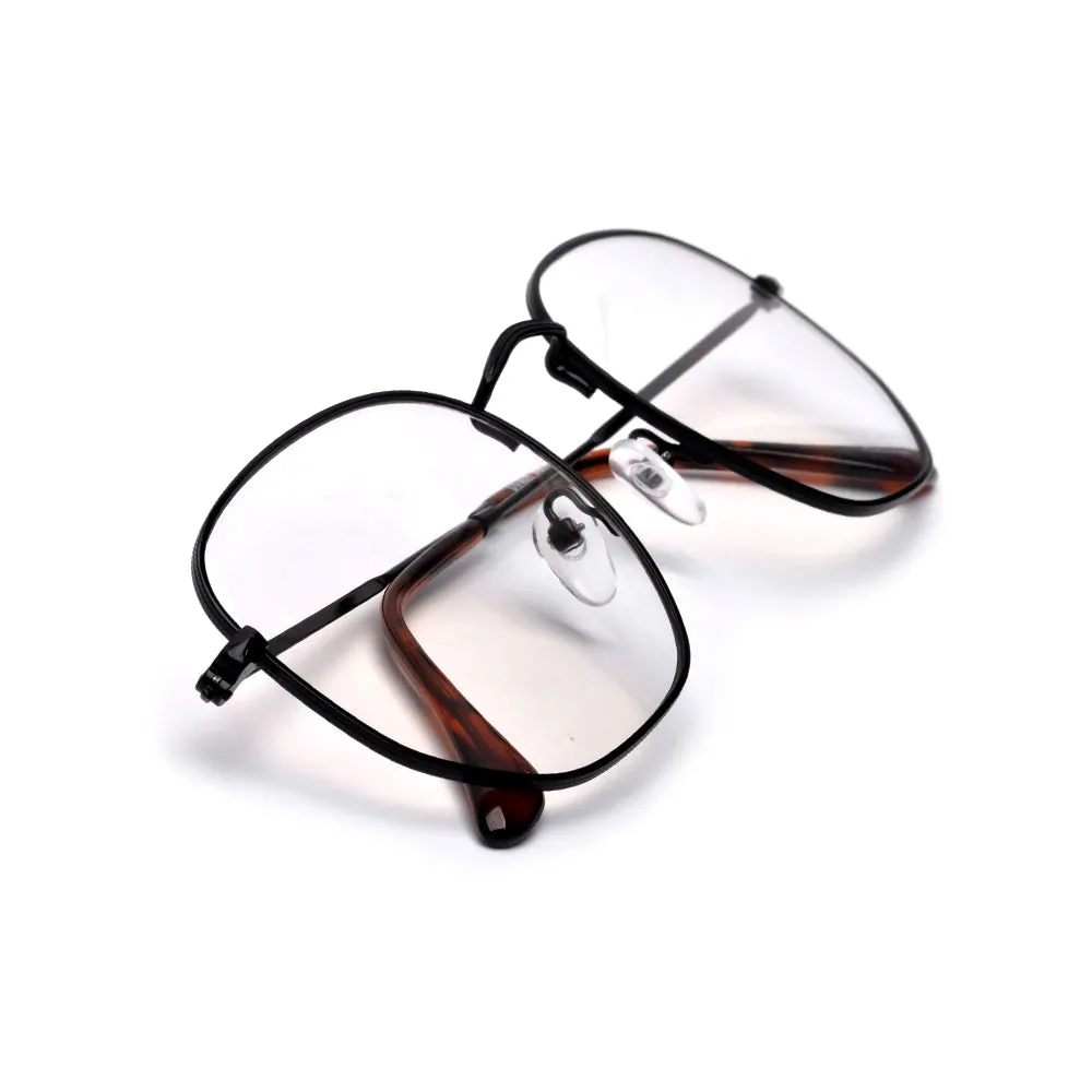 54mm Chic Geometric Flat Lens Clear Eyewear