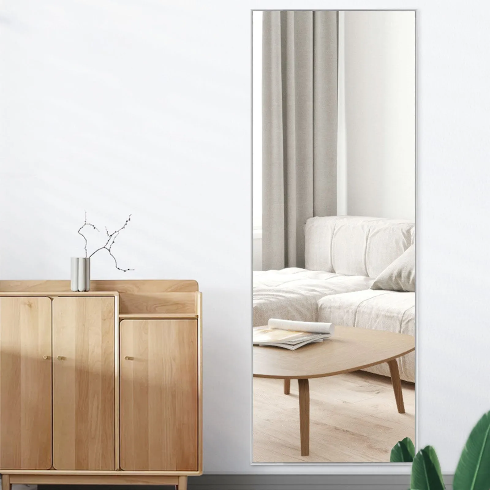 71-in H x 24-in W Metal Framed Full Length Oversized Mirror