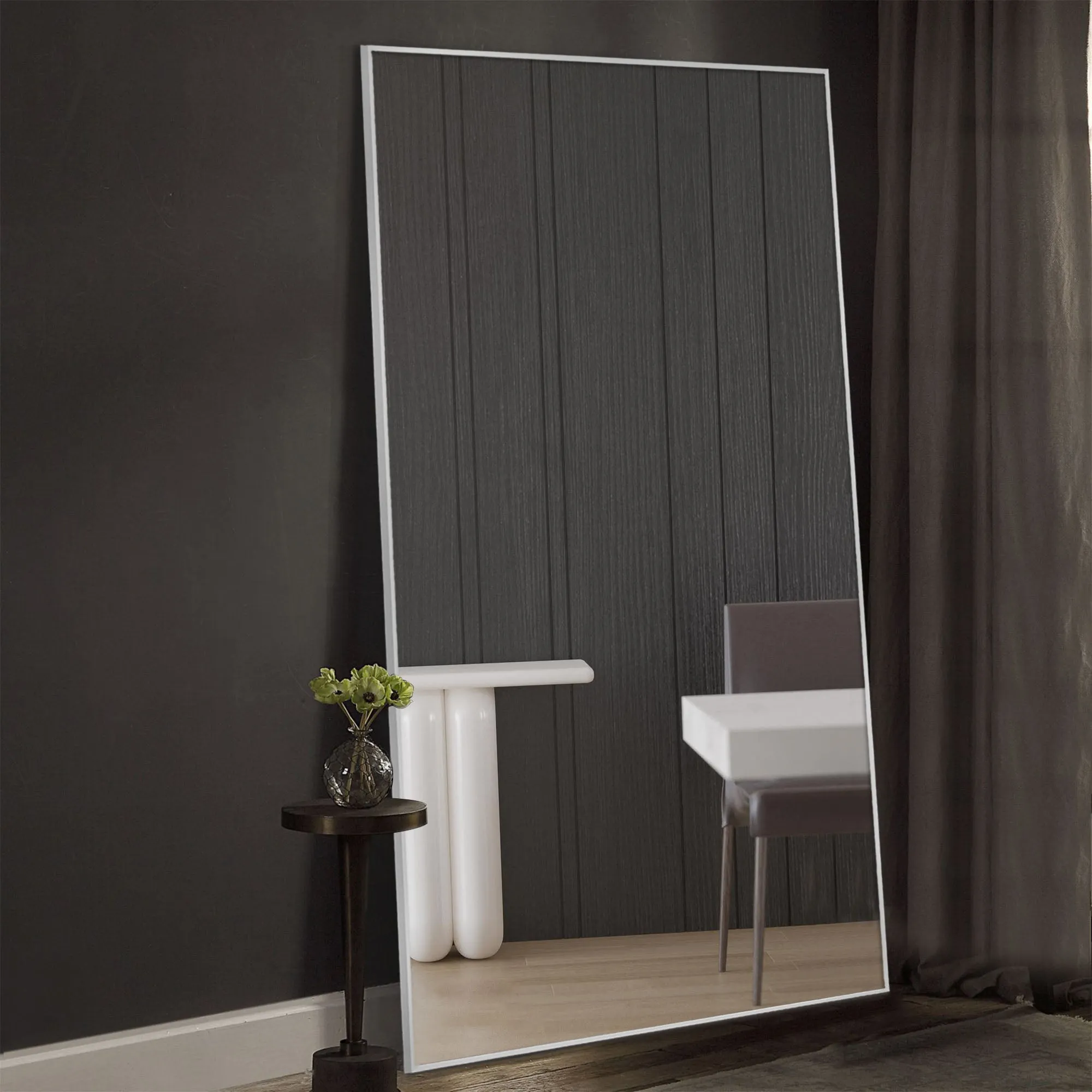 71-in H x 31-in W Metal Framed Full Length Oversized Mirror