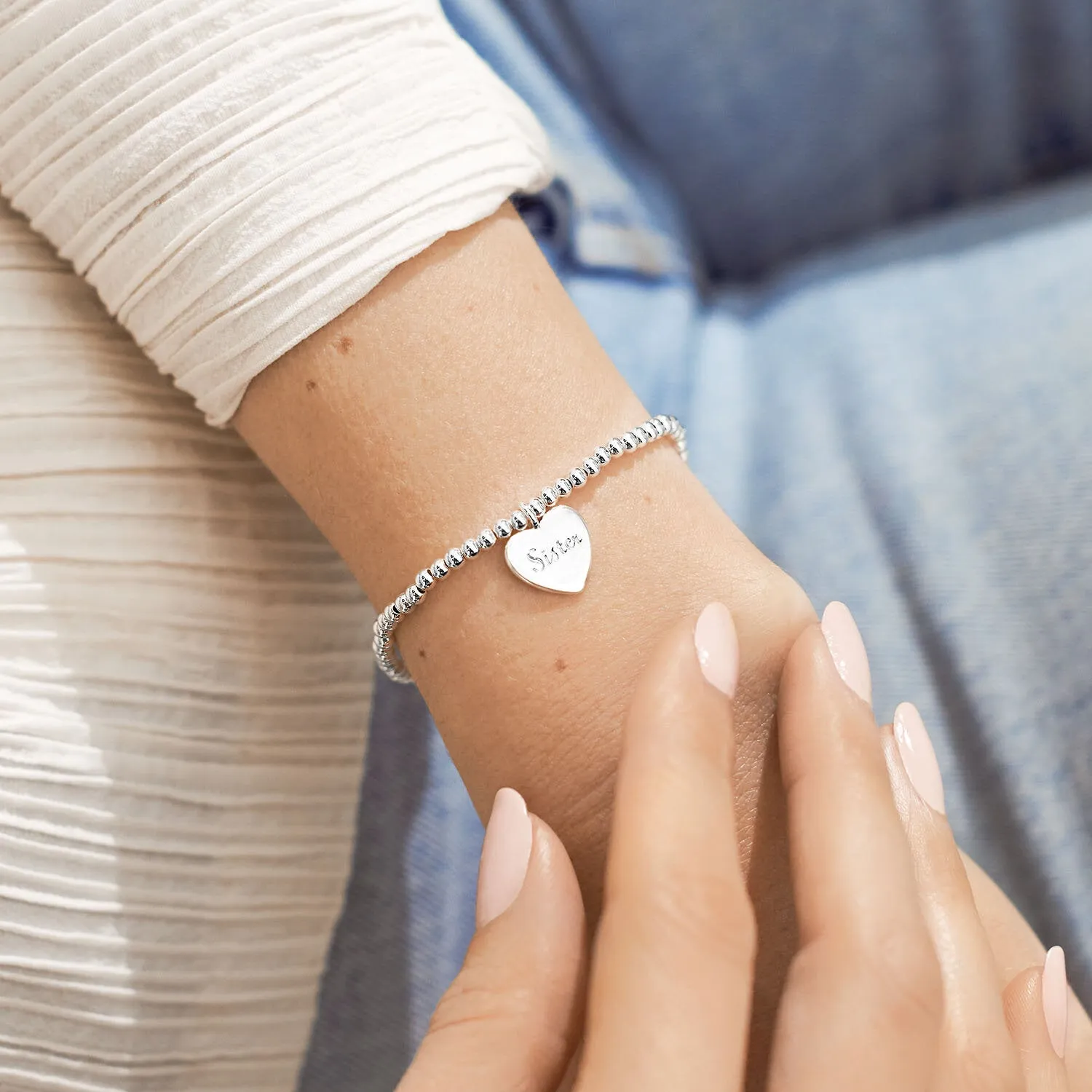 A Little 'Super Sister' Bracelet | Silver Plated