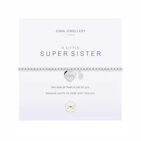 A Little 'Super Sister' Bracelet | Silver Plated