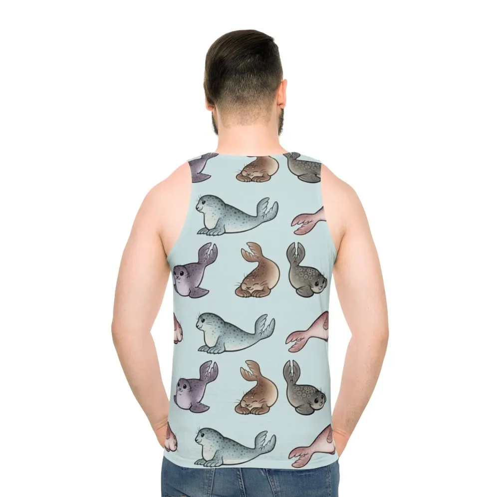 Adorable Unisex Seal Tank Top for Cute Animal Lovers