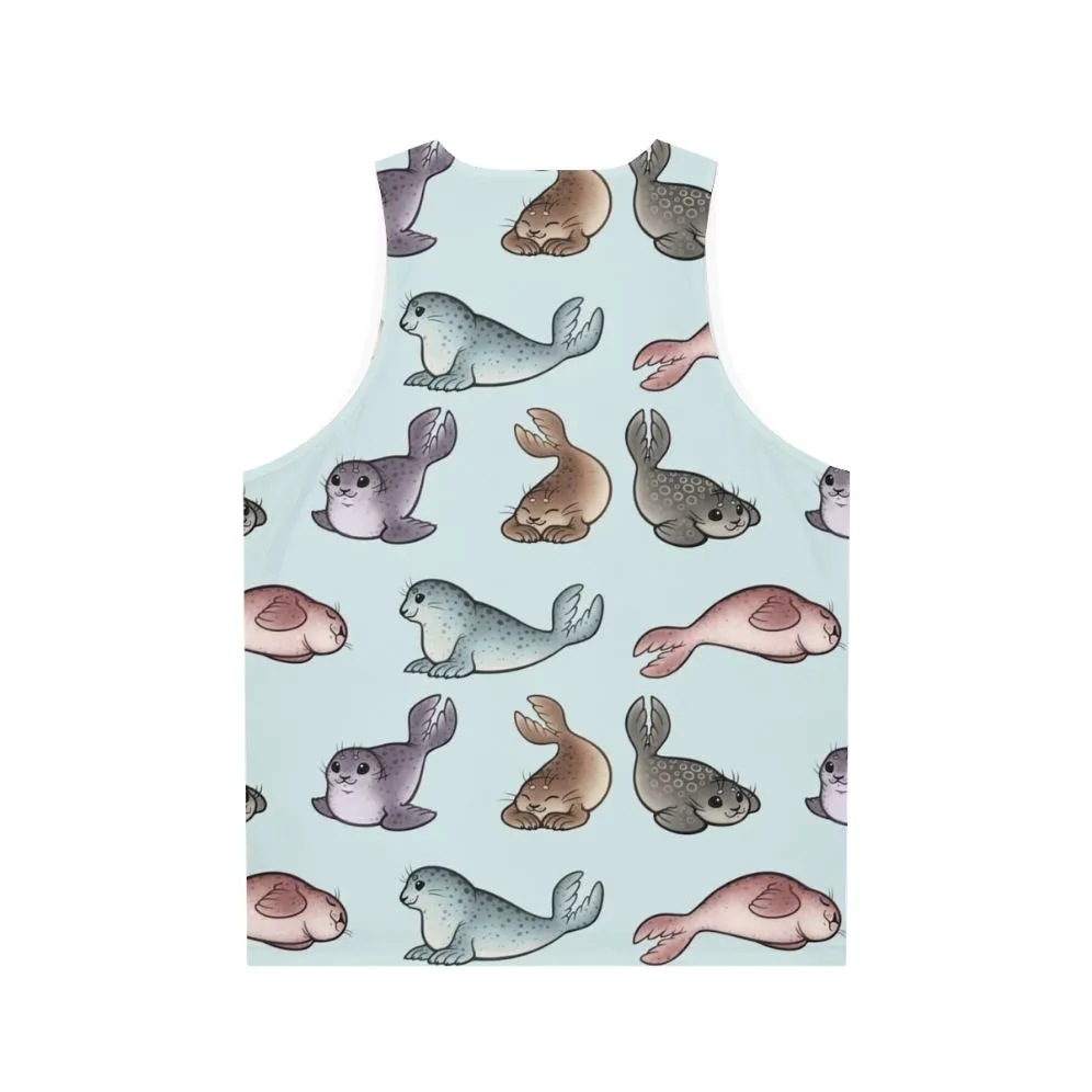 Adorable Unisex Seal Tank Top for Cute Animal Lovers