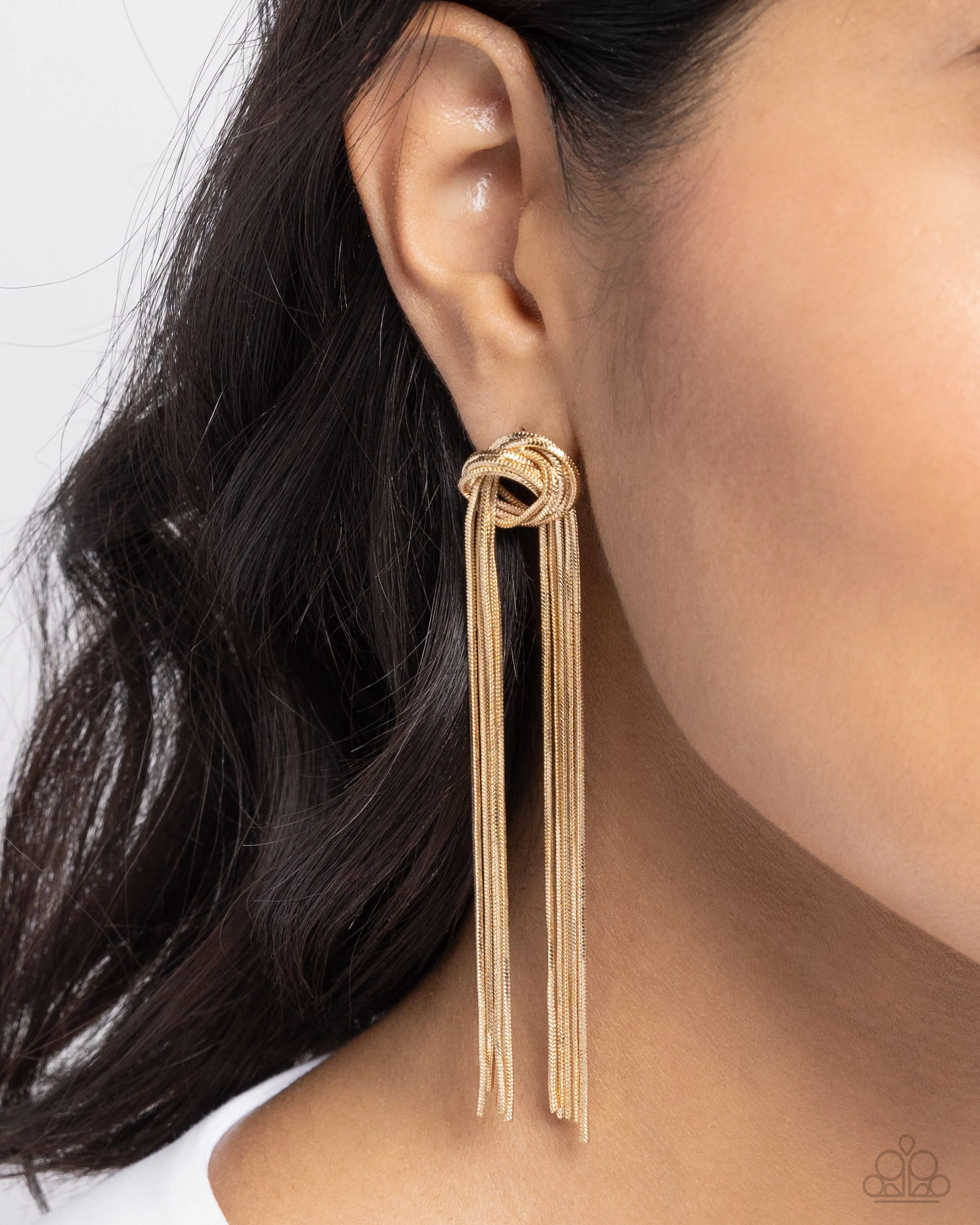 All STRANDS On Deck - Gold Earrings