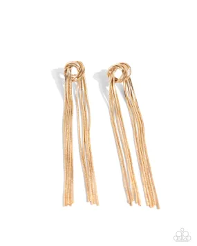 All STRANDS On Deck - Gold Earrings