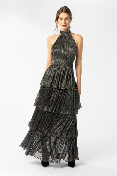 Angel Maxi Dress - Black Metal