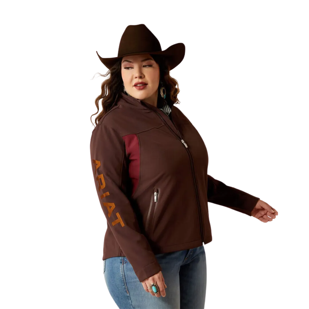 Ariat Women's New Team Softshell Chocolate Plum Jacket