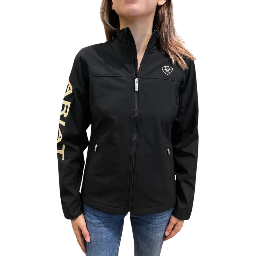 Ariat Women's Team Logo Black & Gold Jacket