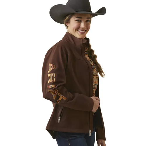 Ariat Women's Team Logo Softshell Chimayo In Shaved Chocolate Jacket