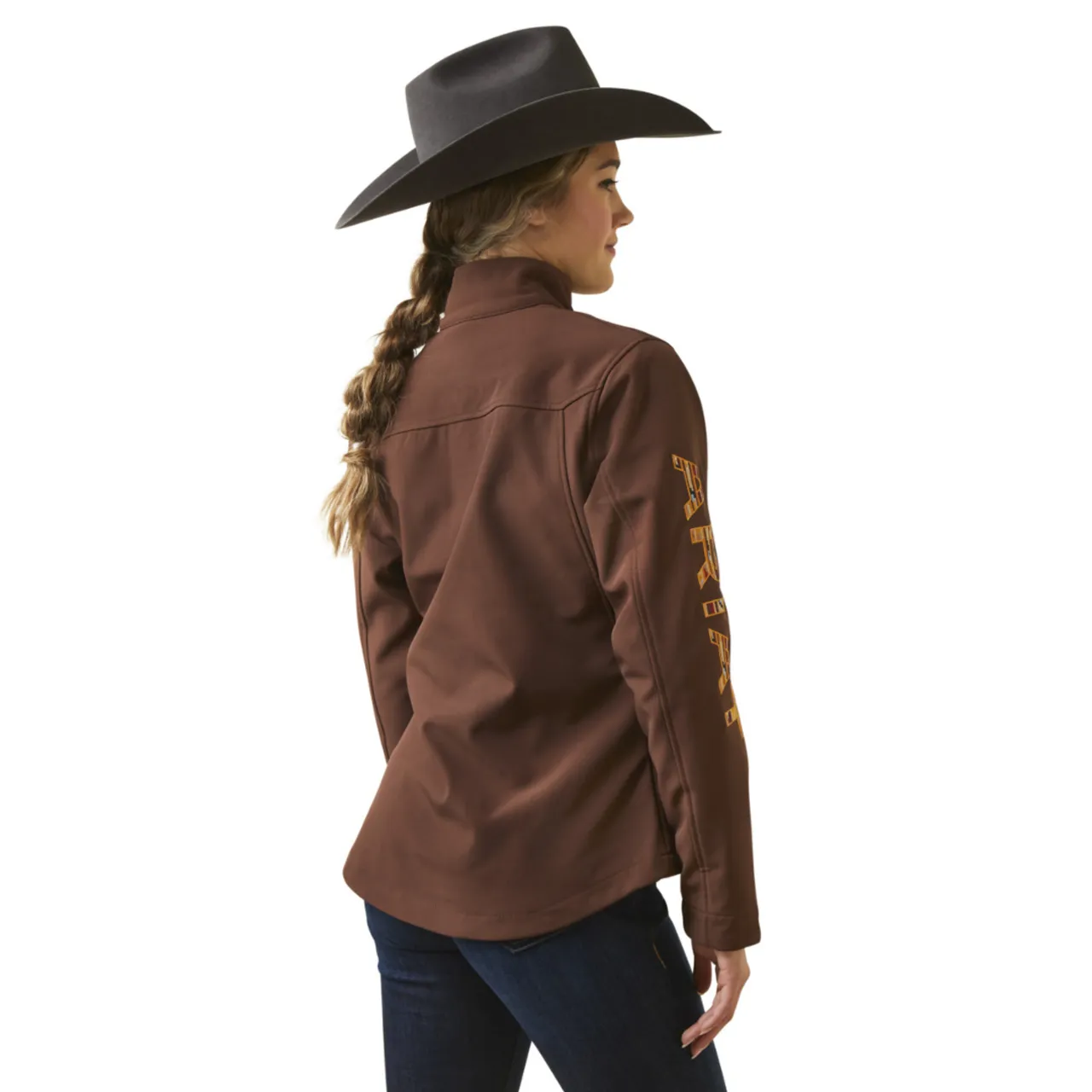 Ariat Women's Team Logo Softshell Chimayo In Shaved Chocolate Jacket