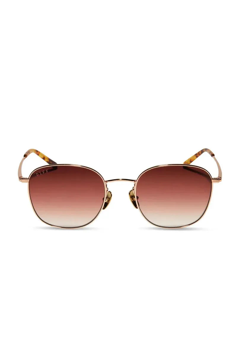 Axel Rose Gold   Dusk Gradient Sunglasses