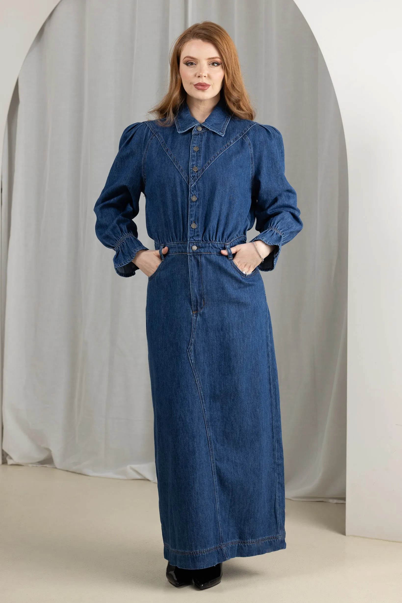 Ayana Maxi Denim Dress