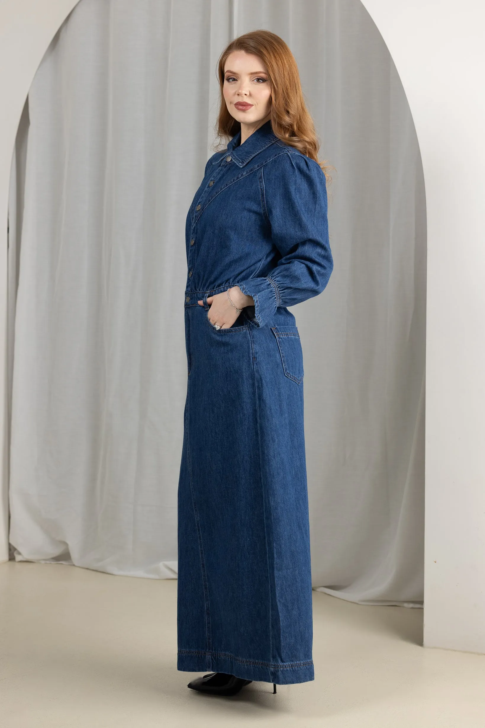 Ayana Maxi Denim Dress