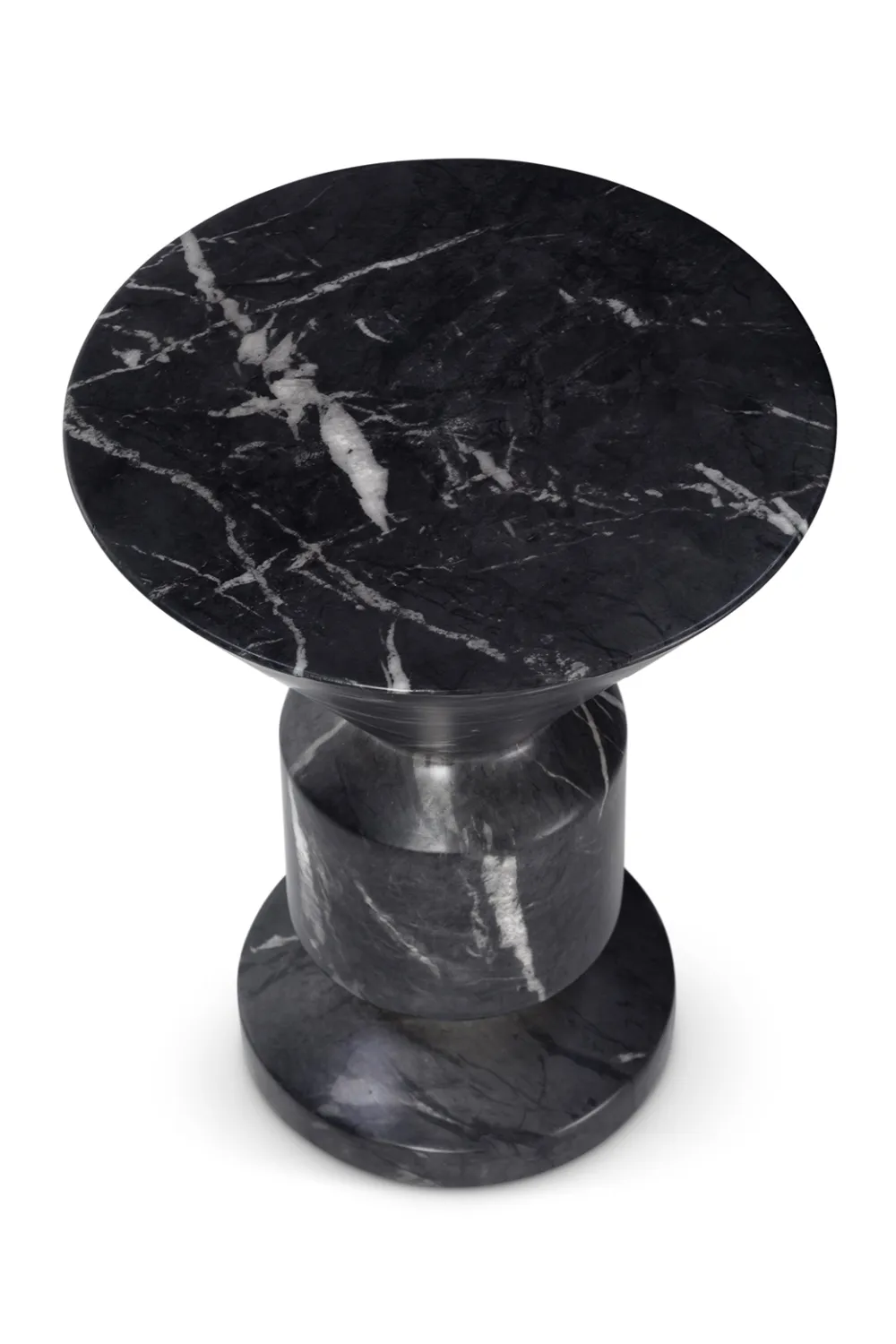 Black Marble Geometrical Side Table | Liang & Eimil Argos