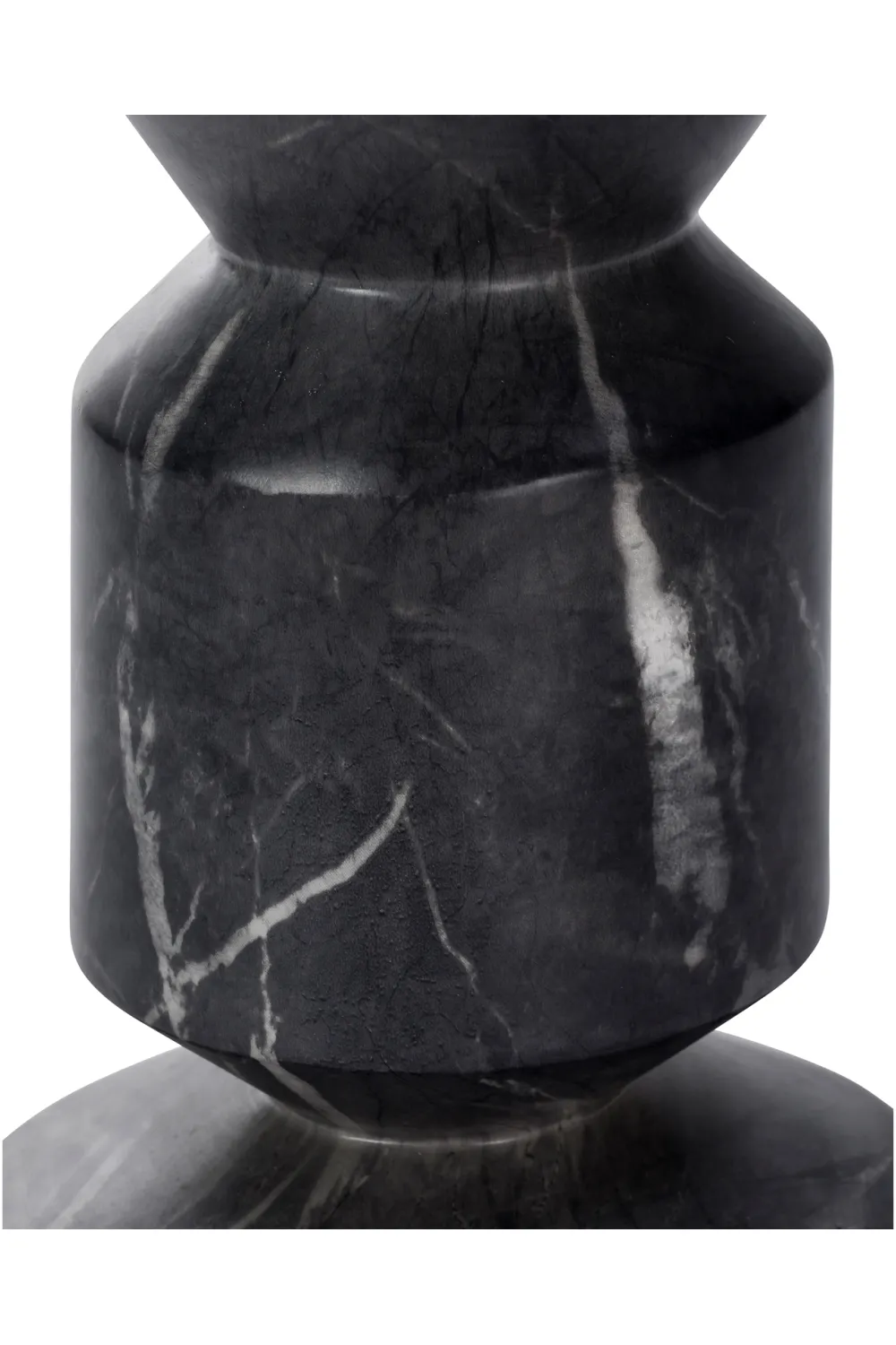 Black Marble Geometrical Side Table | Liang & Eimil Argos