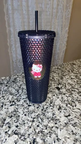 Black Studded Tumbler