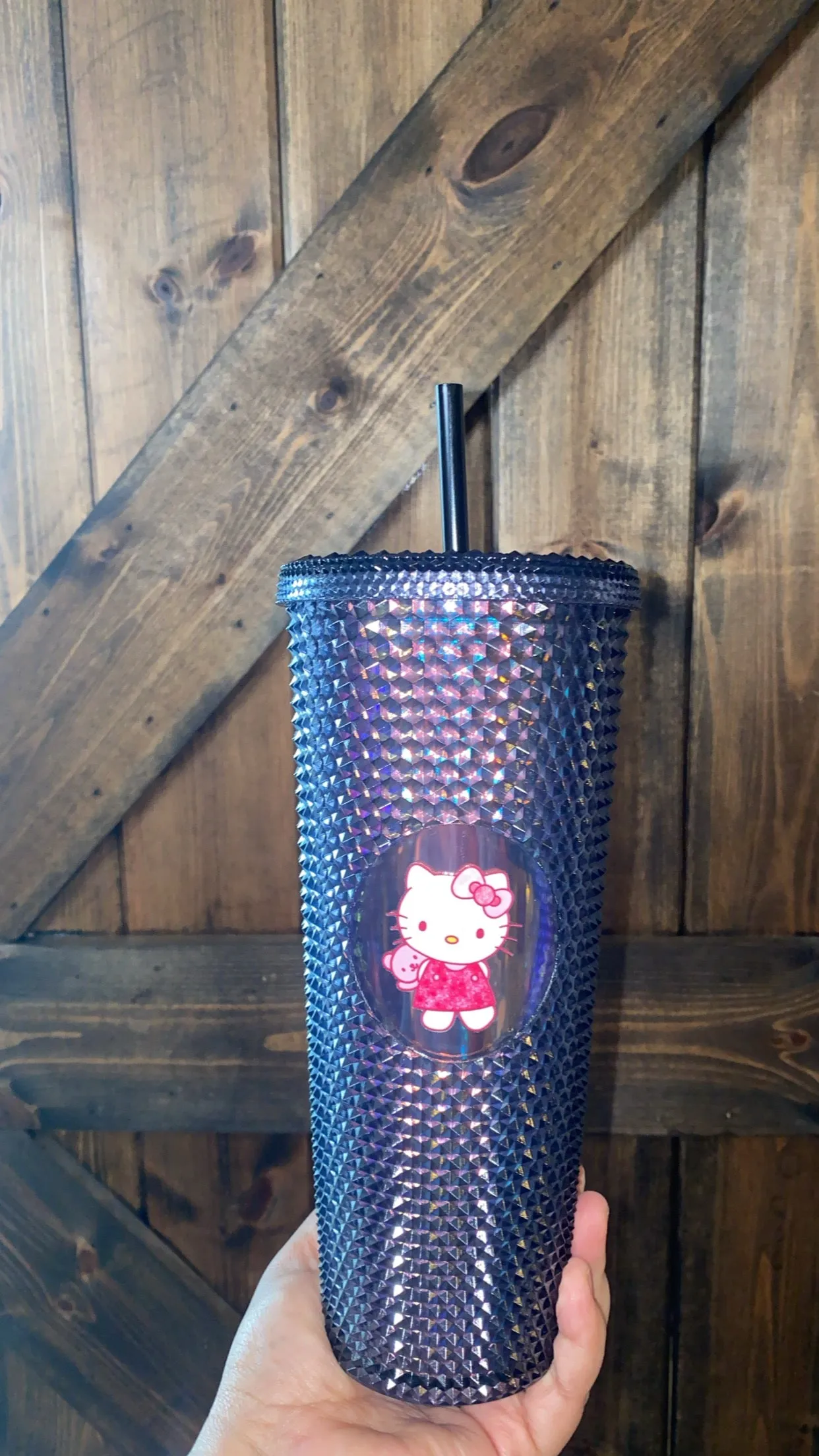 Black Studded Tumbler