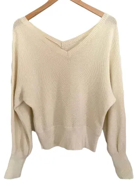 Bright Spring Double V-neck Sweater