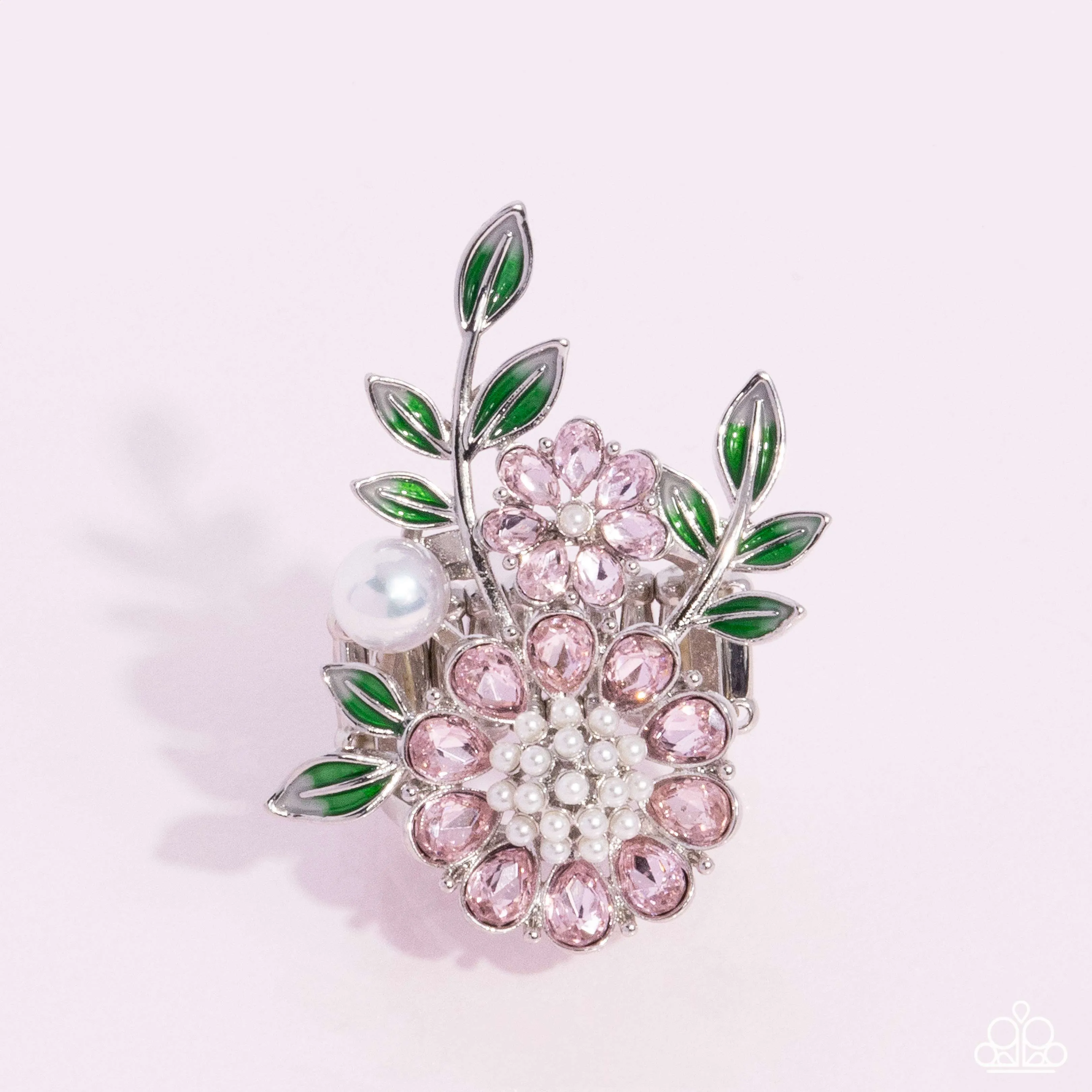 Budding Bling - Pink Ring