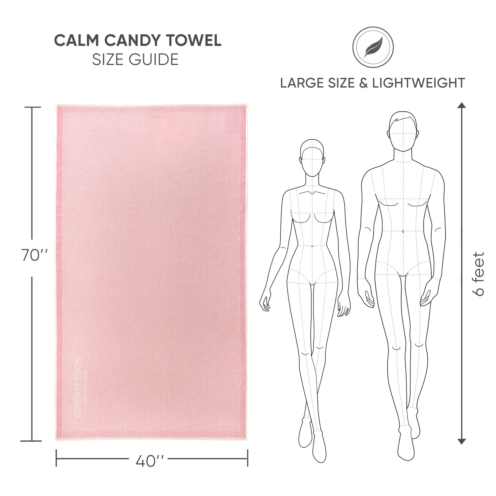 Calm Candy Bath Towel