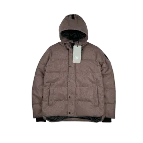 Canada Goose Dusty Rose Wool Macmillan Premium Down Parka Jacket - Medium