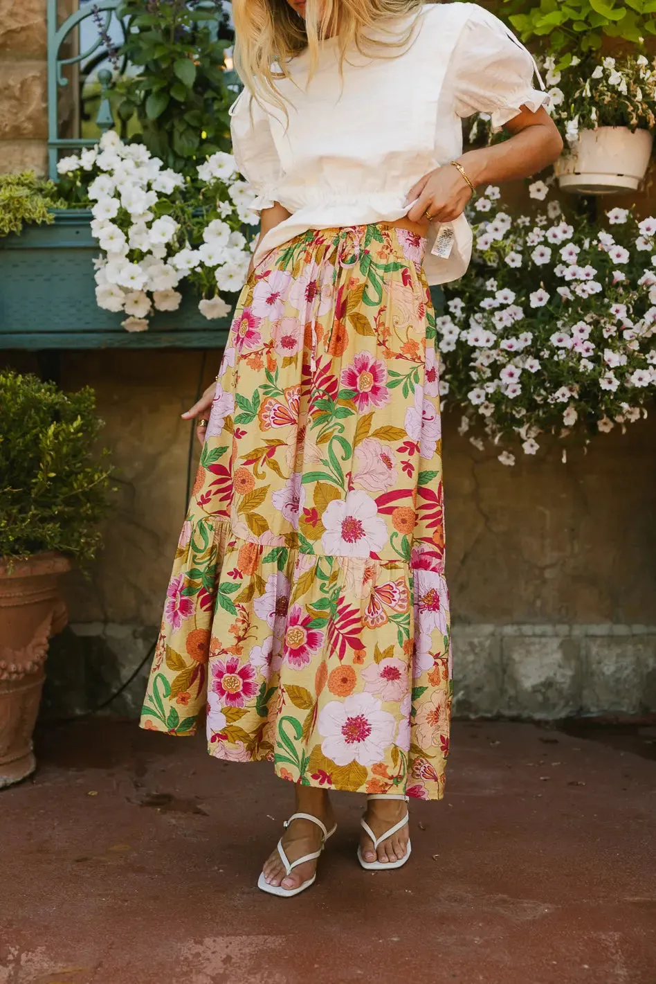 Cecily Floral Skirt - FINAL SALE