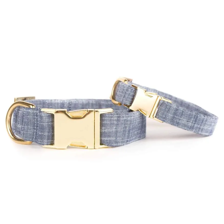 Chambray Dog Collar