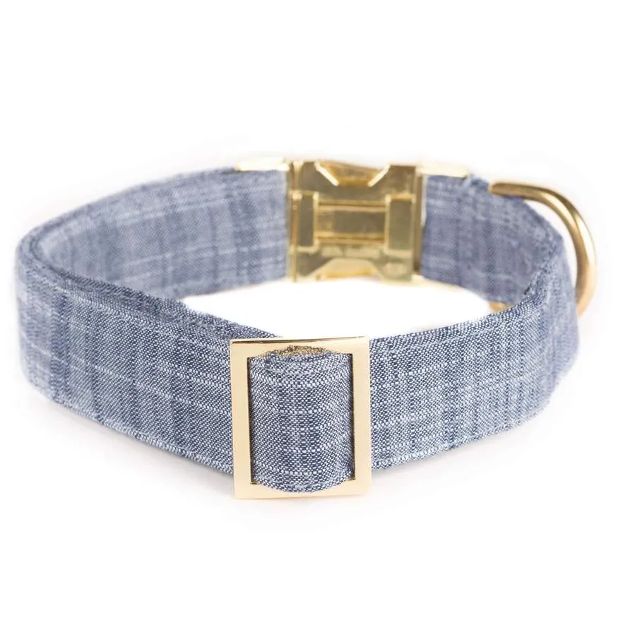 Chambray Dog Collar