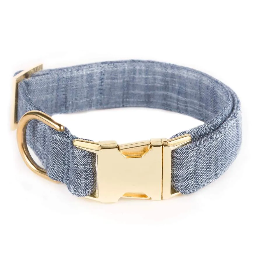 Chambray Dog Collar