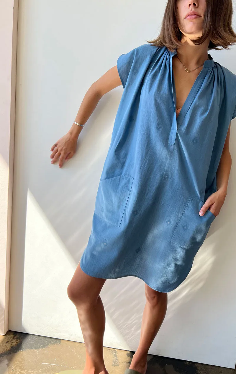 Chambray Khadi Tunic-sale