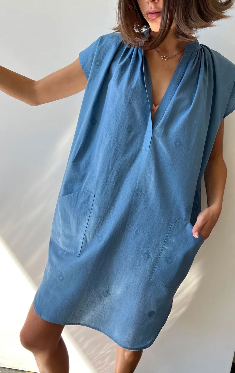 Chambray Khadi Tunic-sale