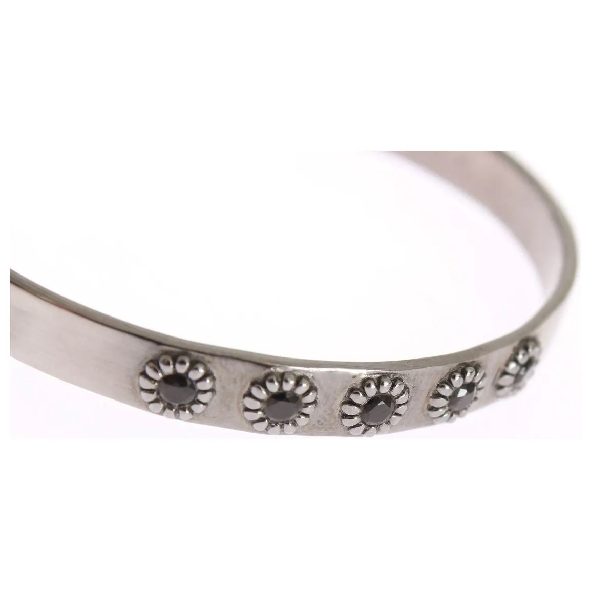 Chic Nialaya Silver CZ Bangle for Her