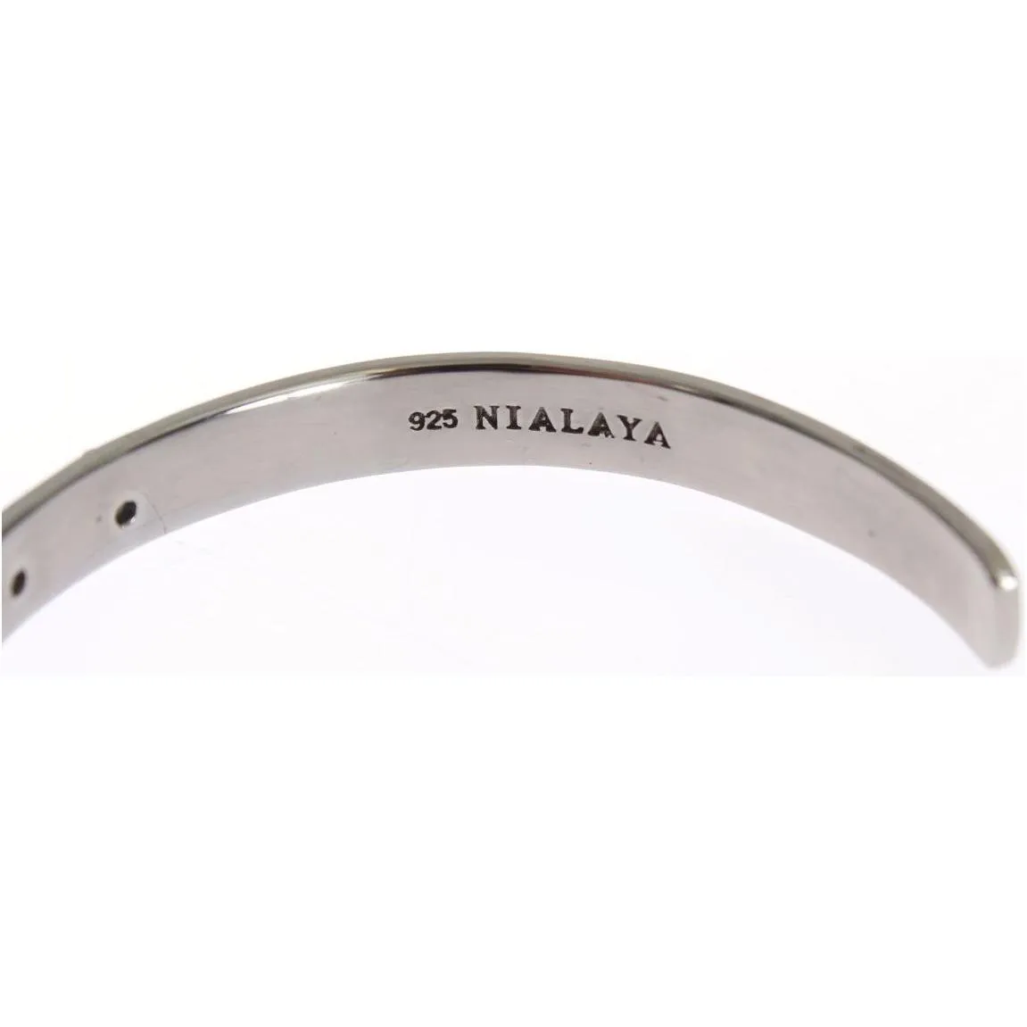 Chic Nialaya Silver CZ Bangle for Her