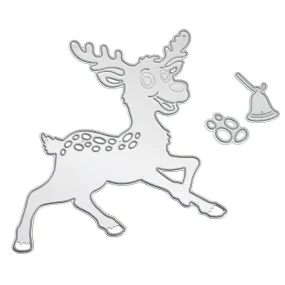 Christmas Deer Cutting Dies Stencil DIY Scrapbooking Album Paper Card