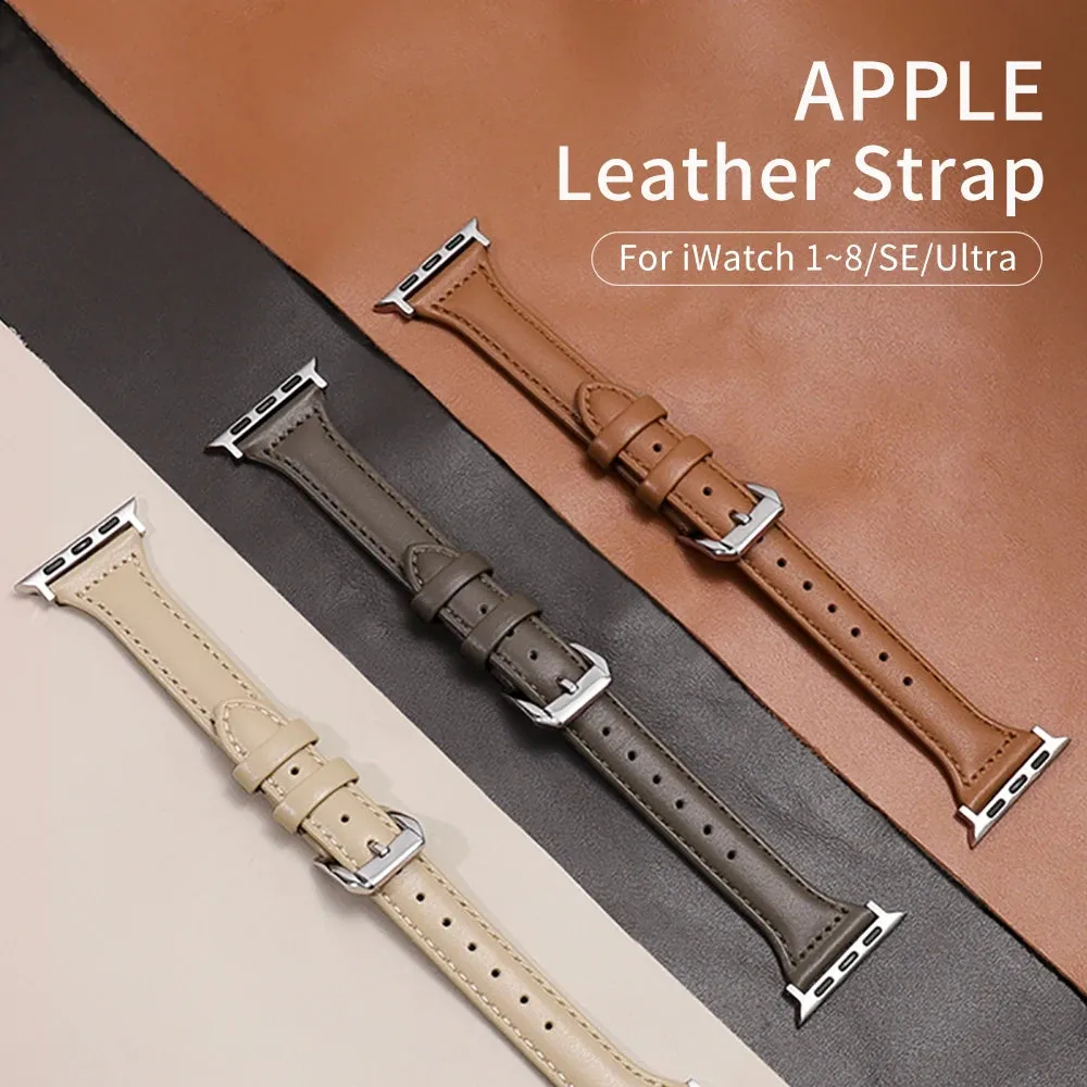 Classic Chic Leather Bracelets for Apple Watch