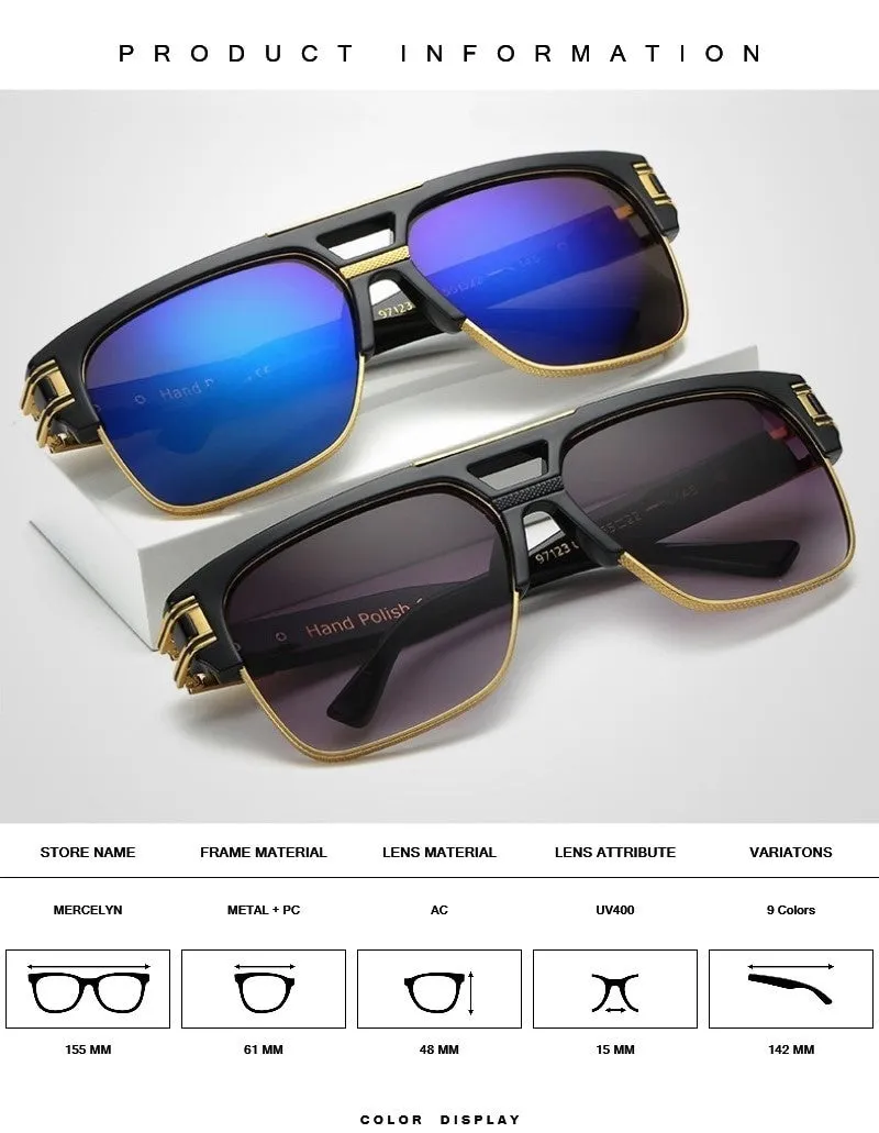 Classic Luxury Glamour Fashion Brand Sunglasses