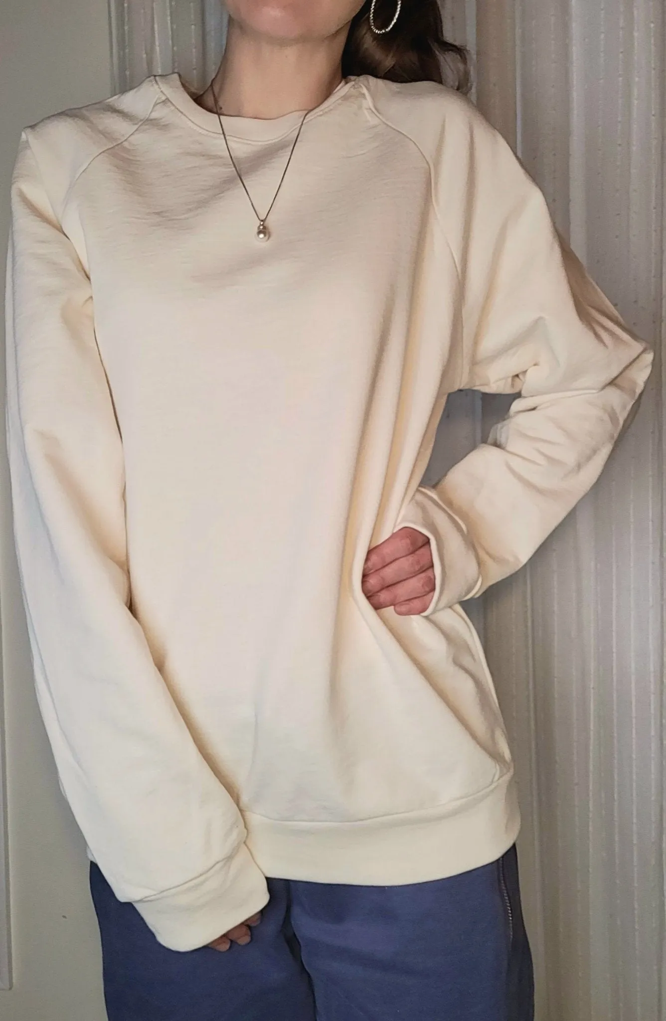 Classic Oversized Sweatshirt Women |In Natural