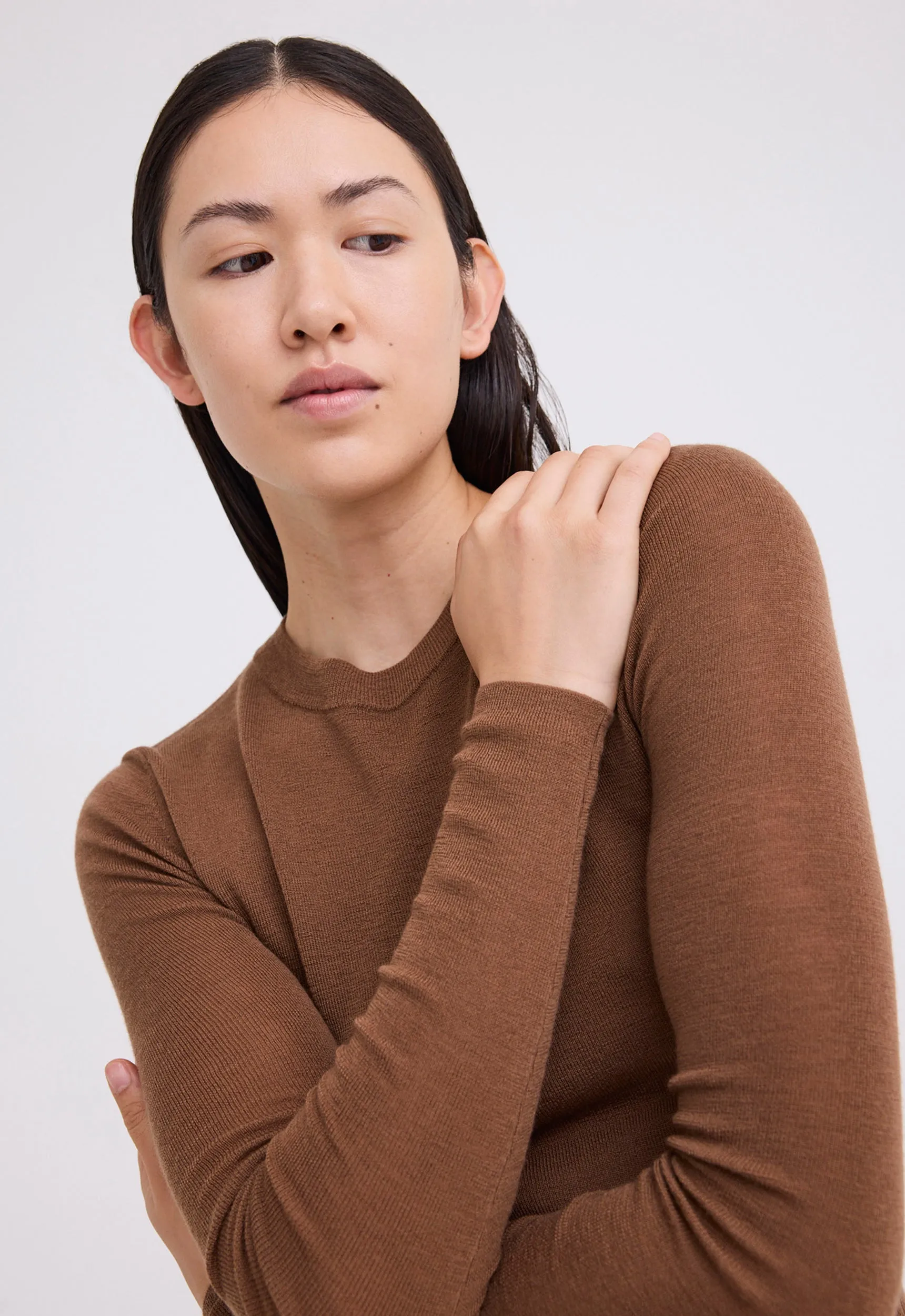 Clue Merino Wool Sweater - Dario Brown