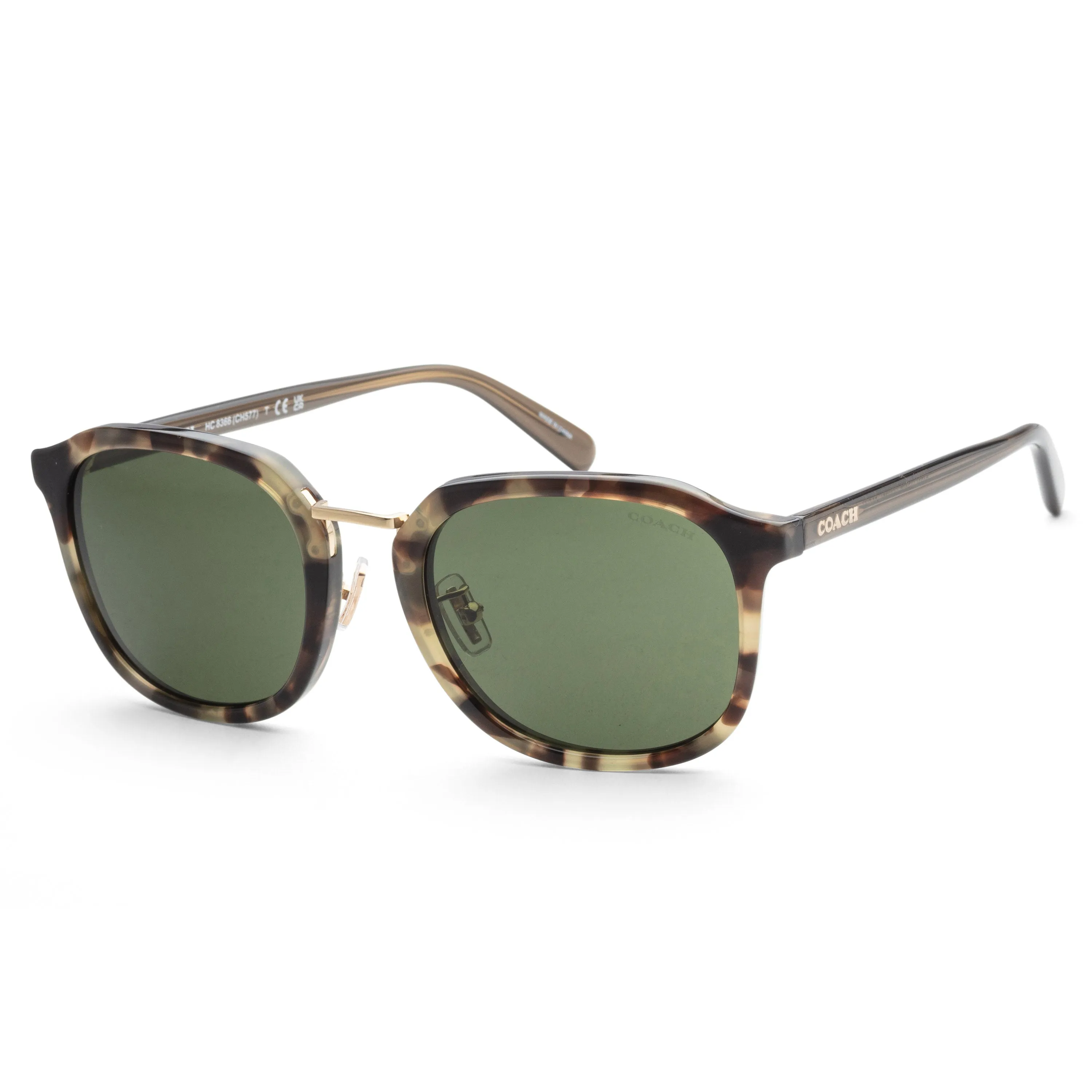 Coach Men's Fashion 54mm Sage Tortoise Sunglasses