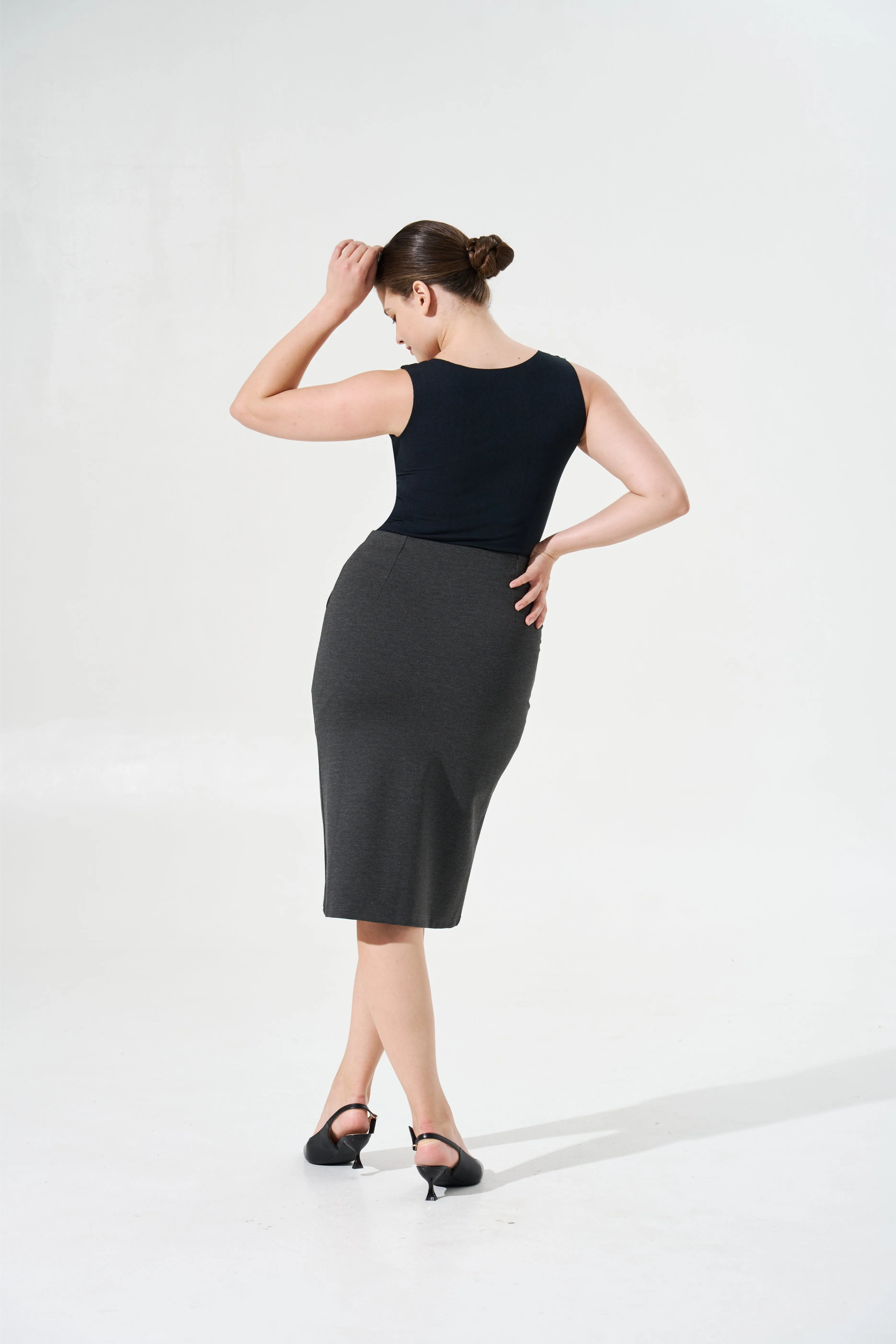 Cooling, Wrinkle-Free, Stretchy Whimsy Skirt With Pockets & Tummy Control