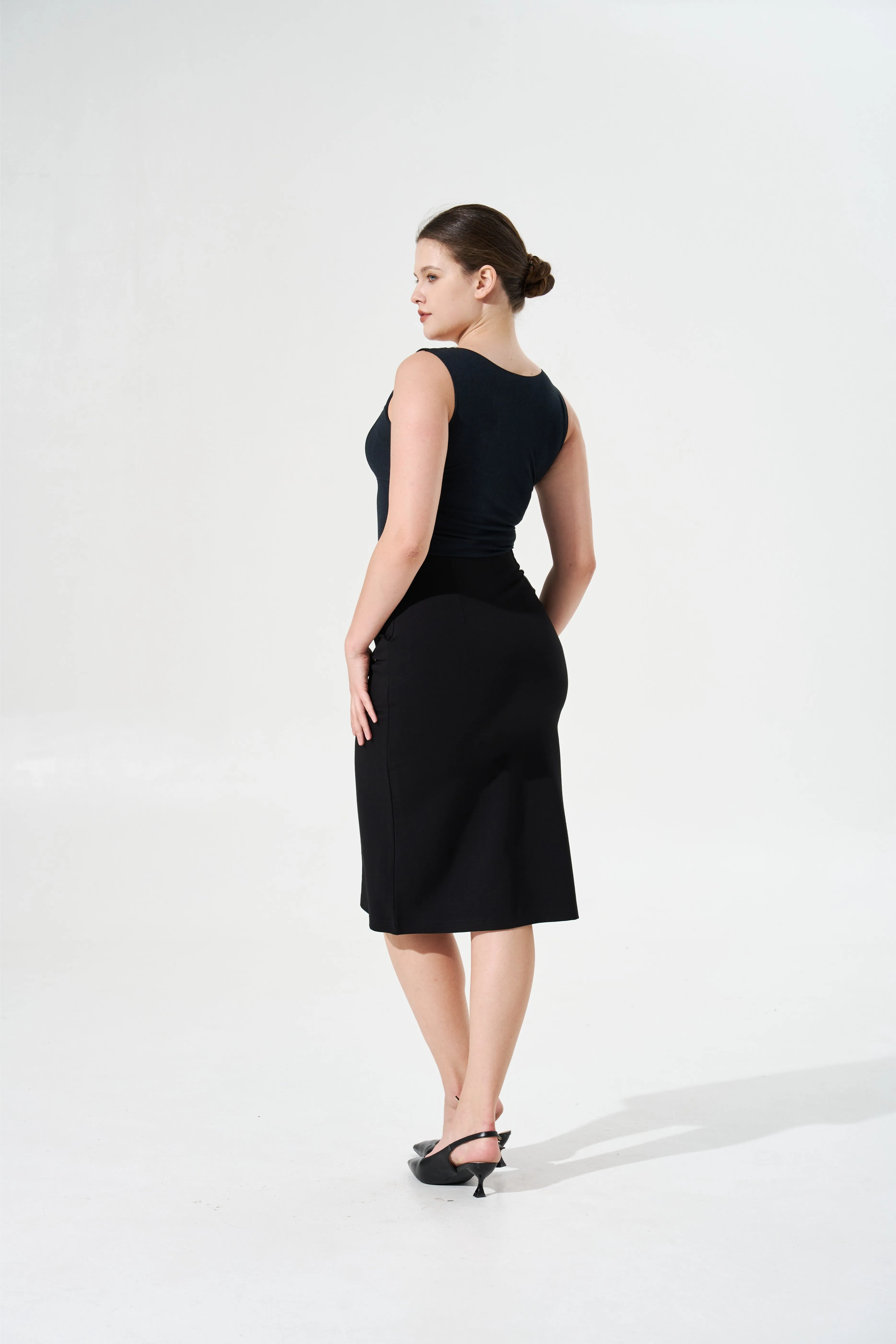 Cooling, Wrinkle-Free, Stretchy Whimsy Skirt With Pockets & Tummy Control