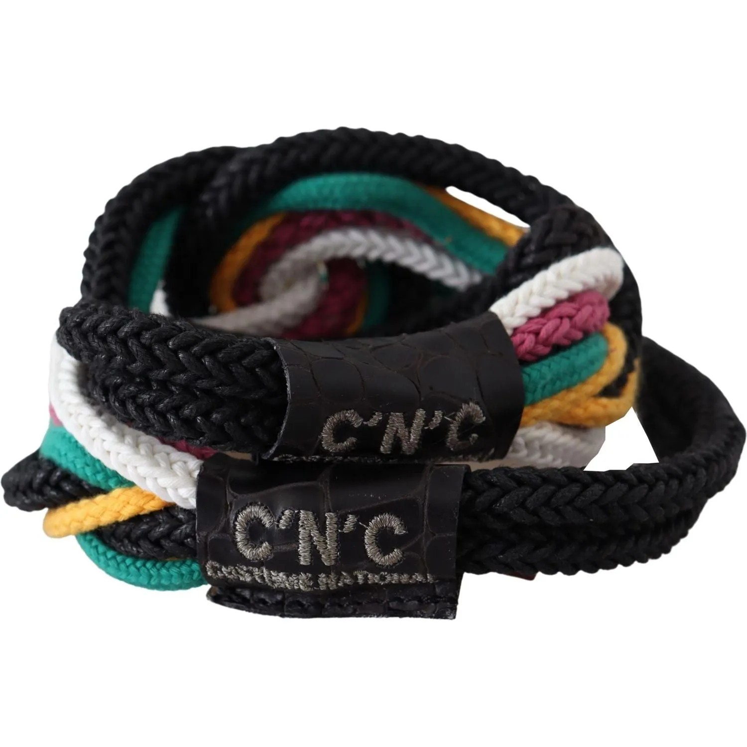 Costume National Chic Multicolor Twisted Rope Belt