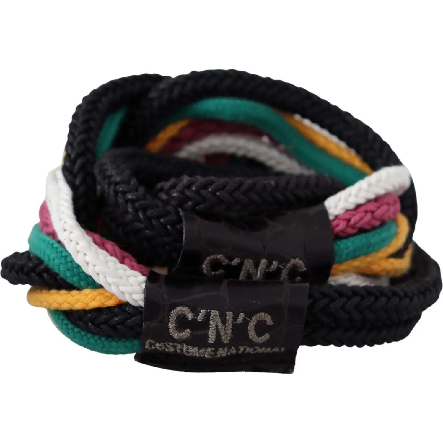 Costume National Chic Multicolor Twisted Rope Belt