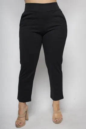 Curvy Girl High Waist Work Pant